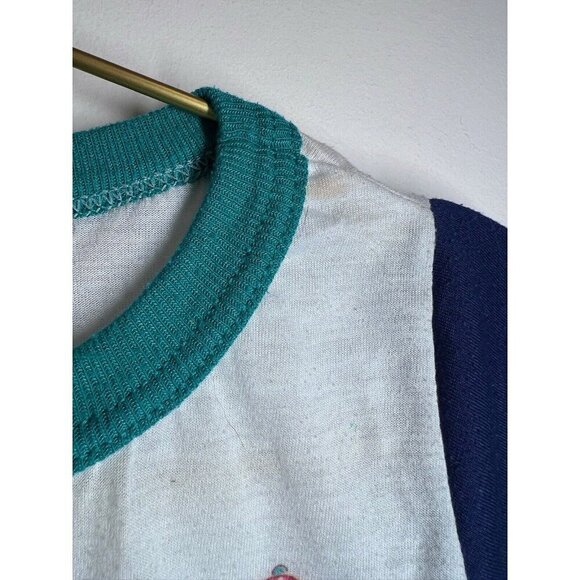 Vtg Carters Kids Bear Snap Set Top Pants Size 12-18 Months USA 80s - Picture 2 of 10